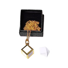 Load image into Gallery viewer, Cube Necklace w/ chain
