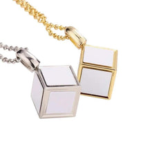 Load image into Gallery viewer, Cube Necklace w/ chain
