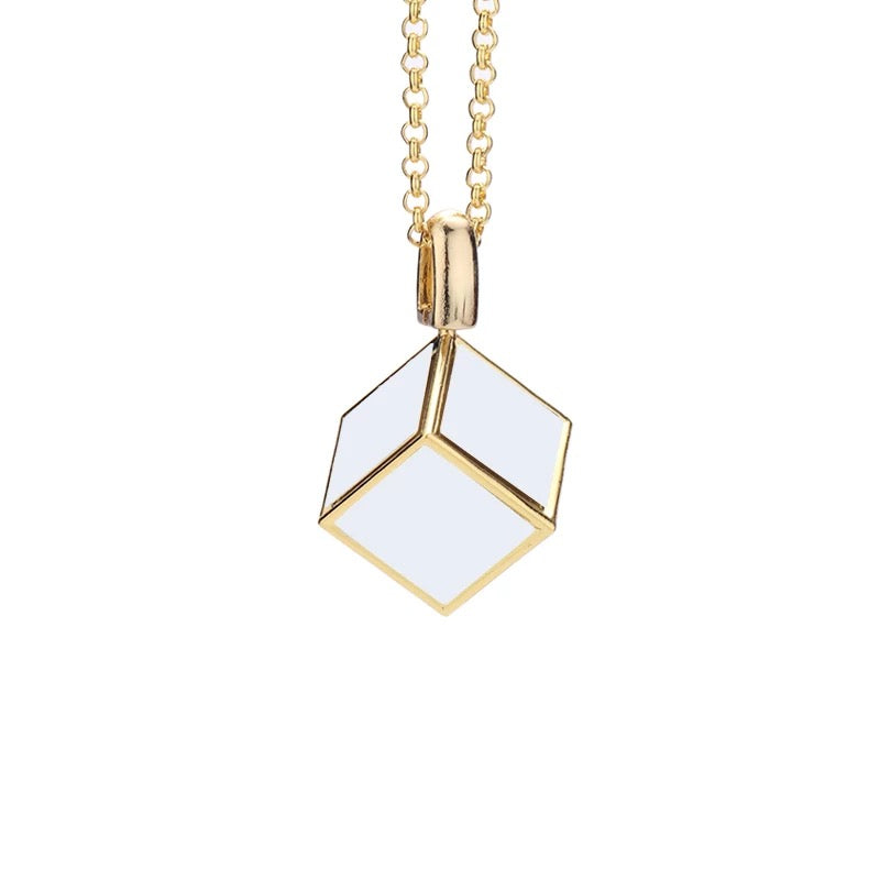 Cube Necklace w/ chain