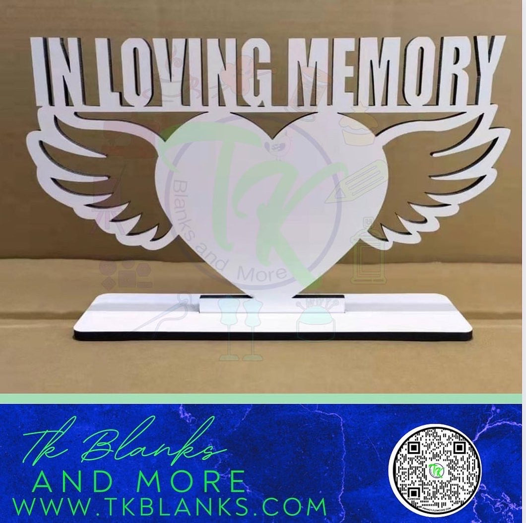 In Loving Memory MDF Frame (for sublimation)